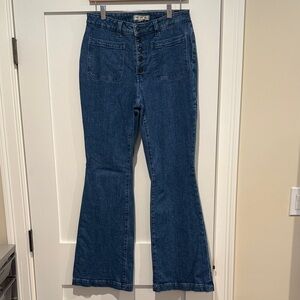 Women's Blue Flared Jeans